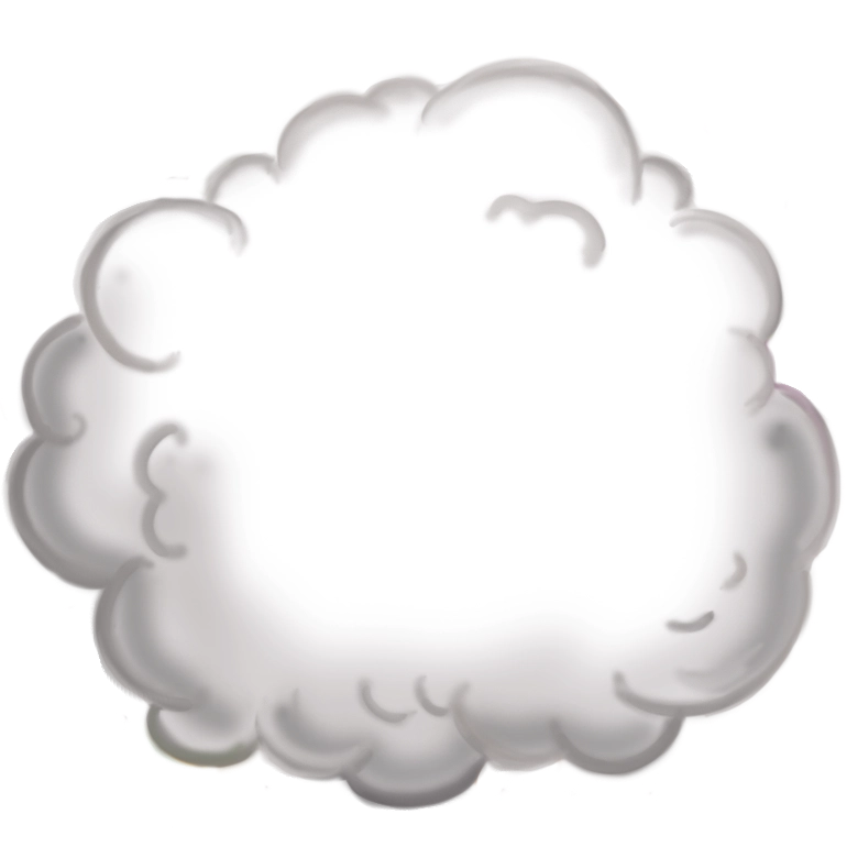 Nuage de bagarre stylisé
